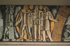 mosaic in Didube Exhibition Park